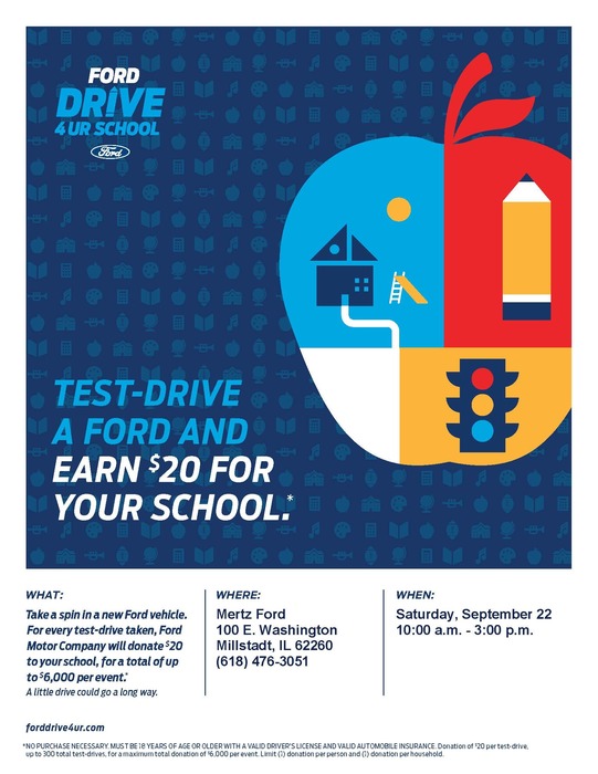 Test drive a car and earn $20 for our school!