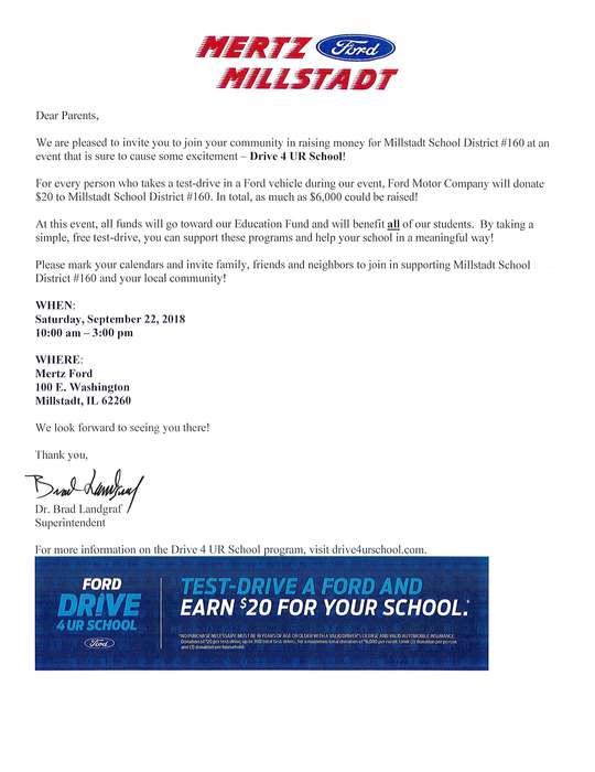 Test drive a car and earn $20 for our school!